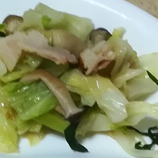 ベーコンと野菜炒め